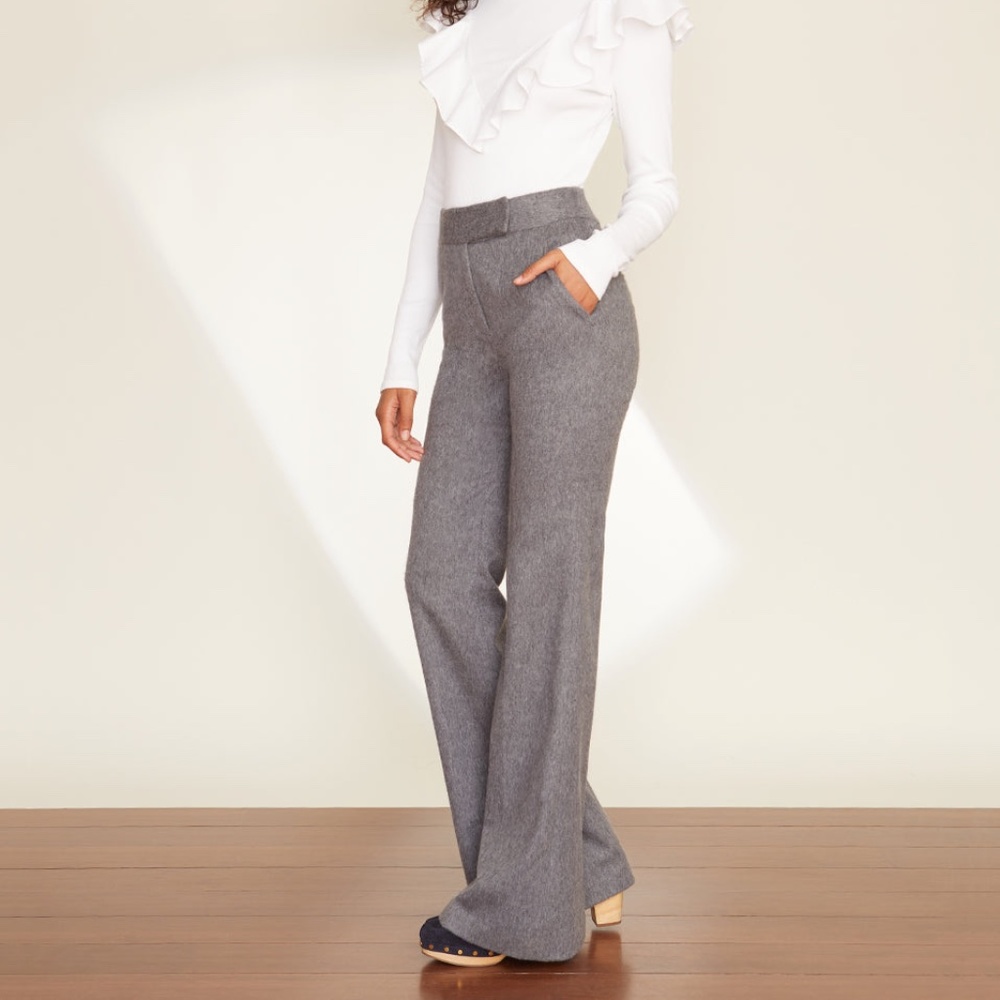 Veronica Beard Lebone Brushed Wool Pant